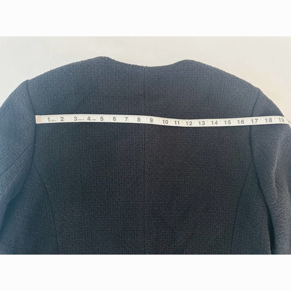 Boden Hampstead Collarless Textured Tweed Blazer Jacket Plus Size 16 18 - Picture 10 of 10